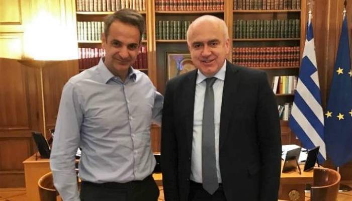 Başbakan Miçotakis ile görüştü